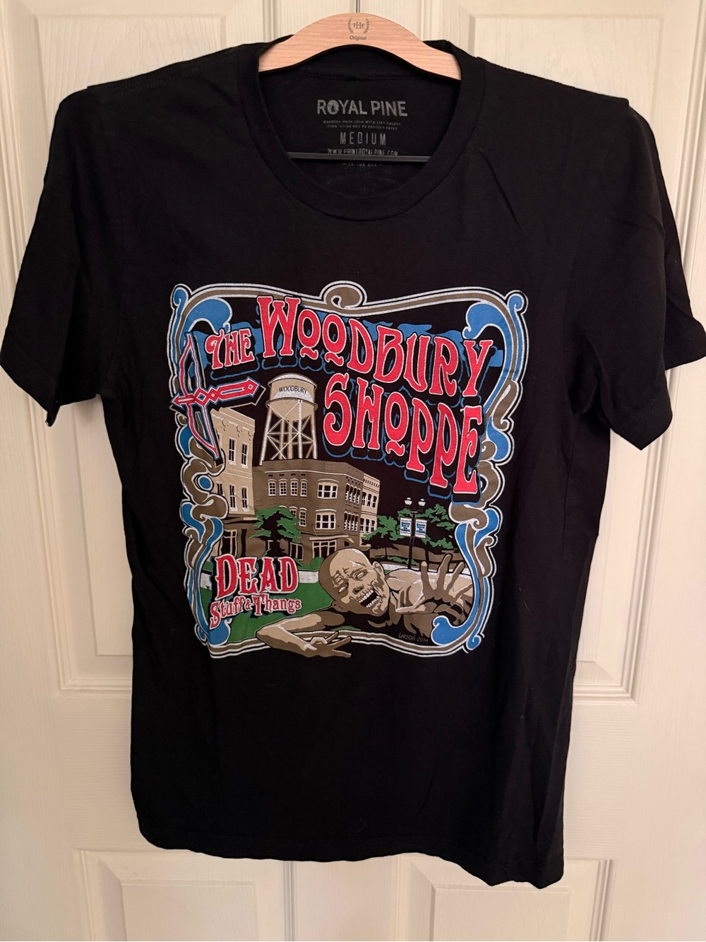 Men's Black 'The Woodbury Shoppe' Graphic T-Shirt